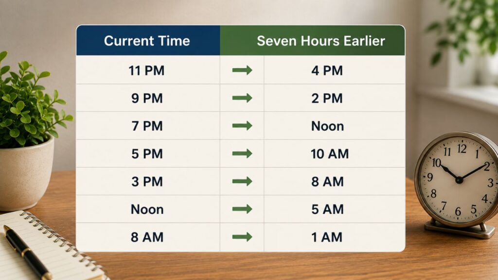 how-to-calculate-7-hours-earlier-without-any-tools
