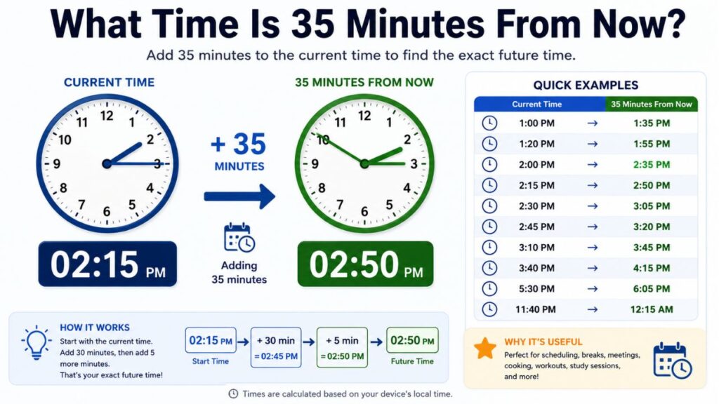 what-time-is-35-minutes-from-now